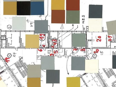 Hebelschulhaus, historische Farbpalette als Gestaltungswerkzeug